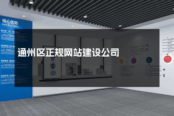 通州区正规网站建设公司