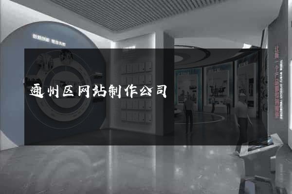 通州区网站制作公司