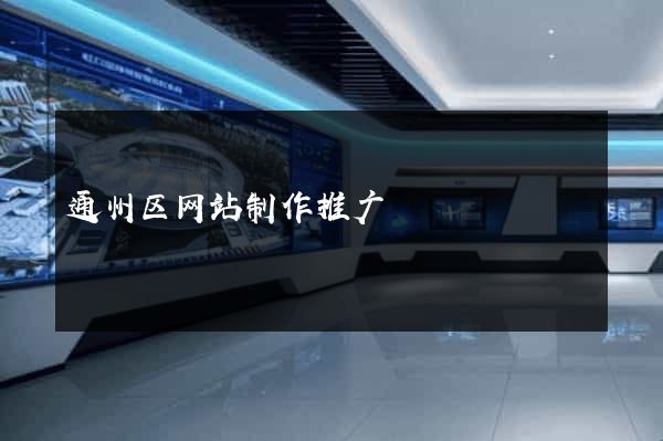 通州区网站制作推广