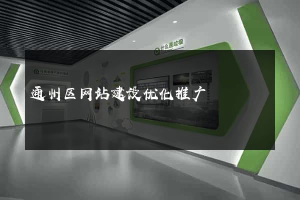 通州区网站建设优化推广