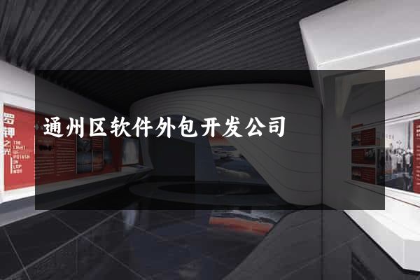 通州区软件外包开发公司