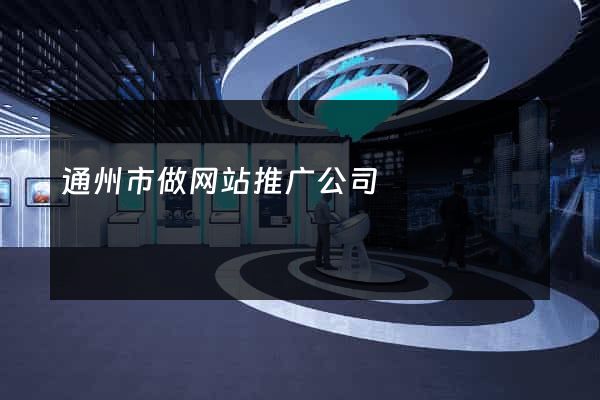 通州市做网站推广公司