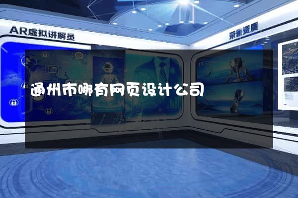 通州市哪有网页设计公司