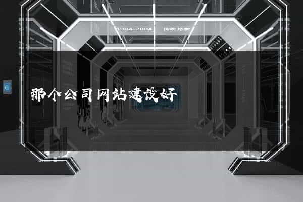 那个公司网站建设好