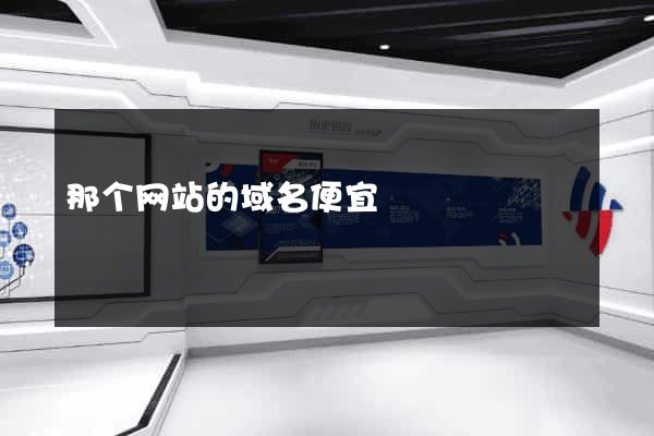 那个网站的域名便宜