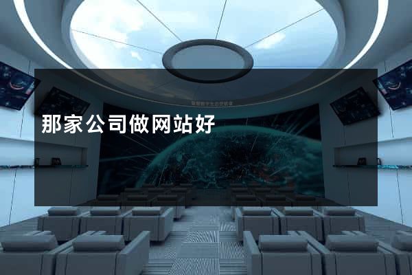 那家公司做网站好