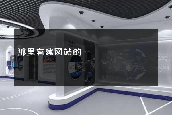 那里有建网站的