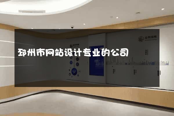 邳州市网站设计专业的公司