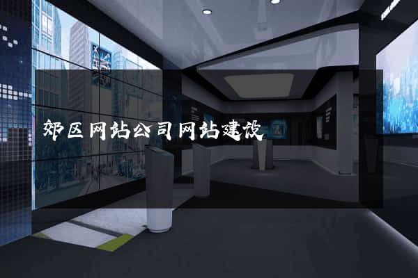 郊区网站公司网站建设