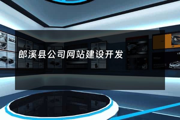 郎溪县公司网站建设开发