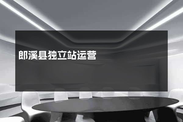 郎溪县独立站运营