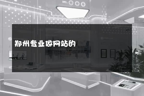 郑州专业做网站的