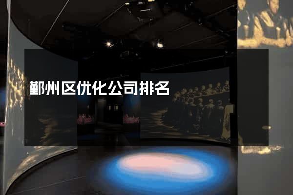 鄞州区优化公司排名