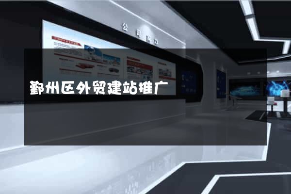 鄞州区外贸建站推广