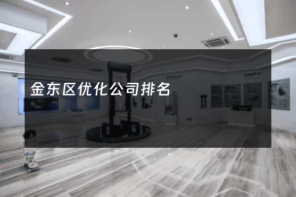 金东区优化公司排名