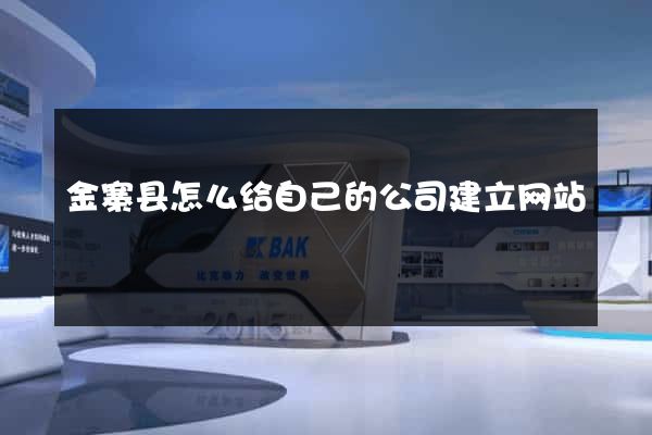 金寨县怎么给自己的公司建立网站