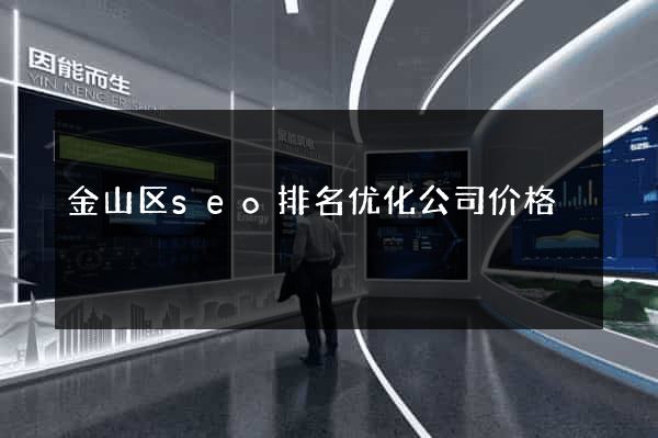 金山区seo排名优化公司价格