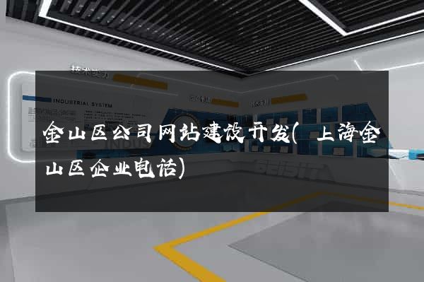 金山区公司网站建设开发(上海金山区企业电话)