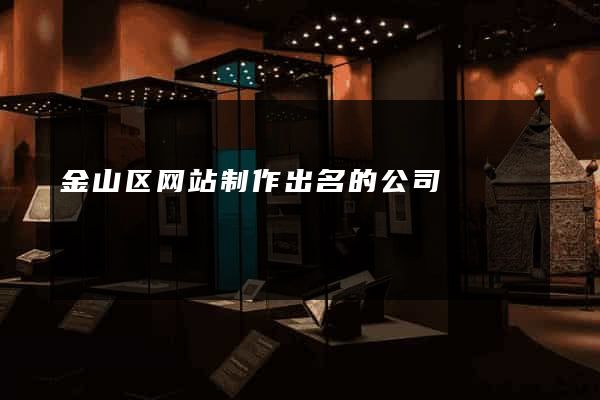金山区网站制作出名的公司