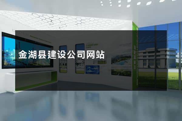 金湖县建设公司网站