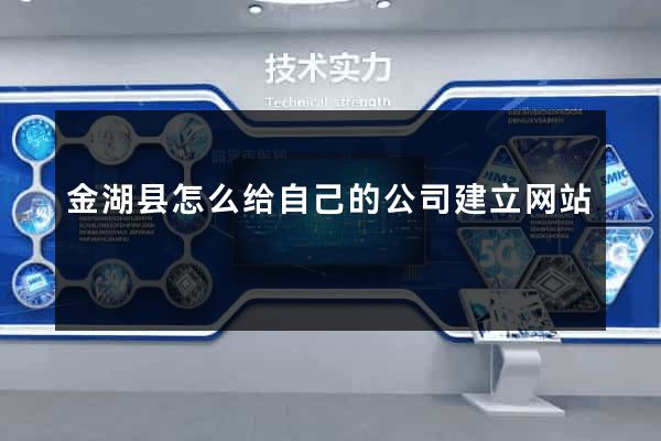 金湖县怎么给自己的公司建立网站