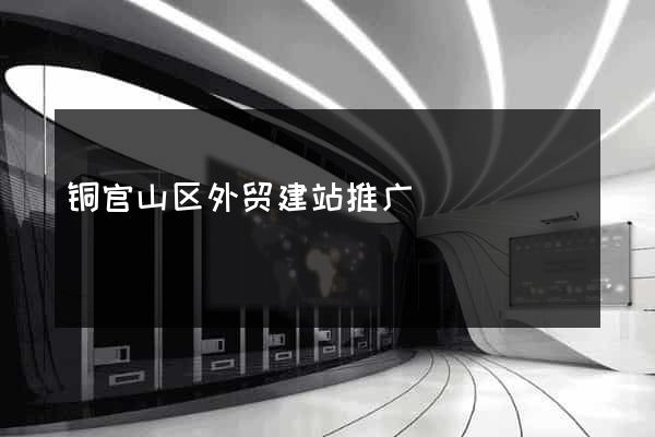 铜官山区外贸建站推广