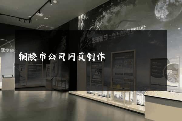 铜陵市公司网页制作