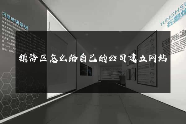 镇海区怎么给自己的公司建立网站