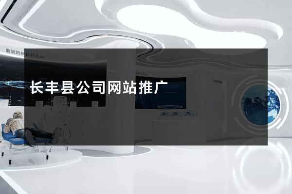 长丰县公司网站推广