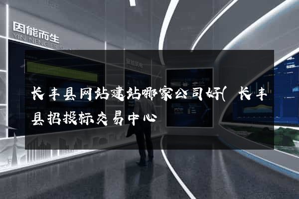 长丰县网站建站哪家公司好(长丰县招投标交易中心) 长丰县网站建站哪家公司好(长丰县招投标交易中心)