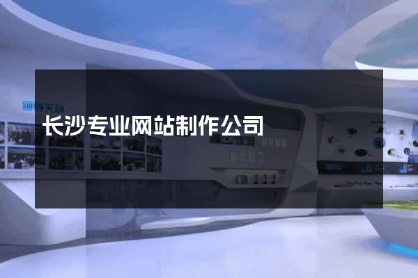 长沙专业网站制作公司