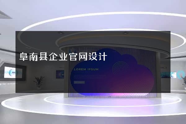 阜南县企业官网设计