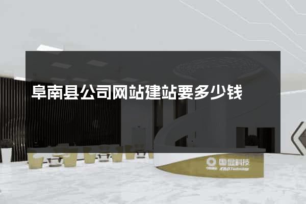 阜南县公司网站建站要多少钱