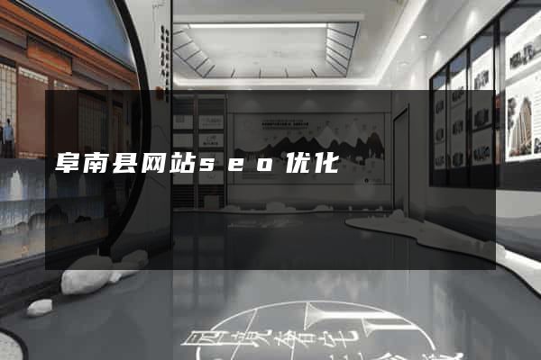 阜南县网站seo优化