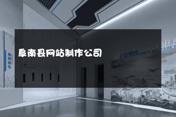 阜南县网站制作公司