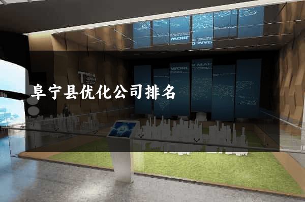 阜宁县优化公司排名