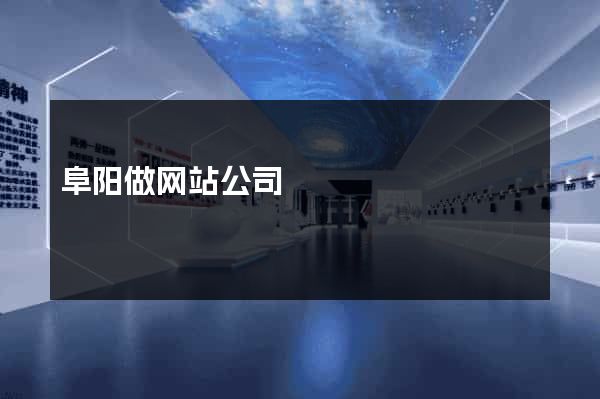 阜阳做网站公司