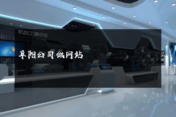 阜阳公司做网站
