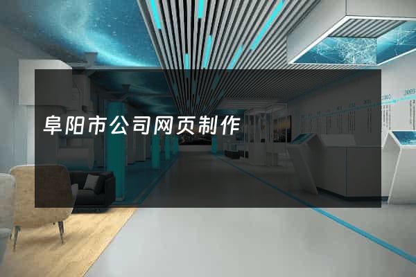 阜阳市公司网页制作