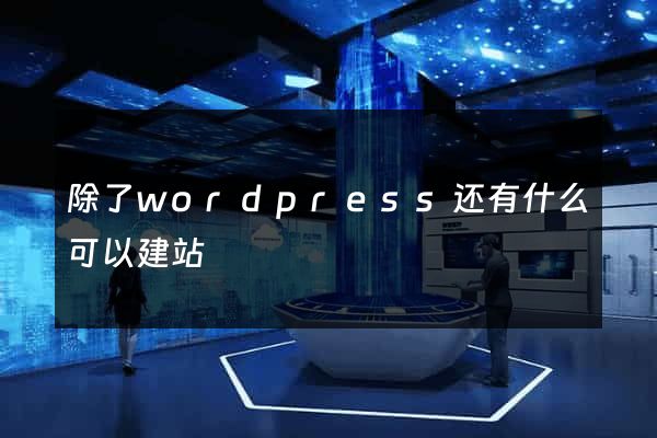 除了wordpress还有什么可以建站