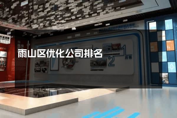 雨山区优化公司排名