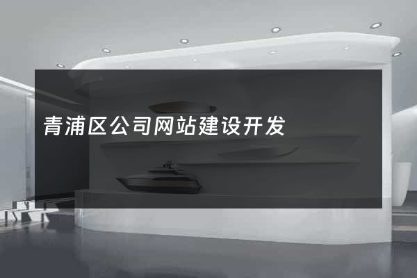 青浦区公司网站建设开发