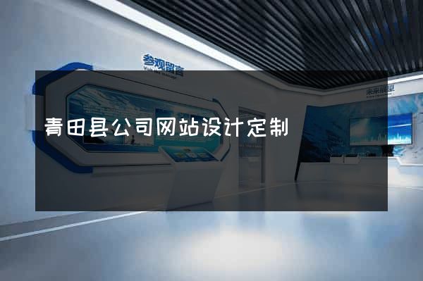 青田县公司网站设计定制