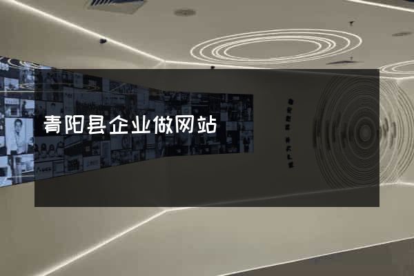 青阳县企业做网站