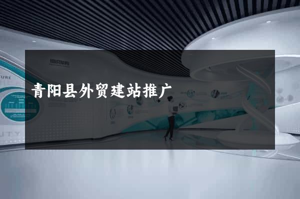 青阳县外贸建站推广