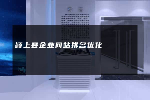 颍上县企业网站排名优化