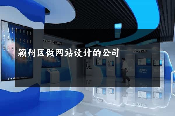 颍州区做网站设计的公司