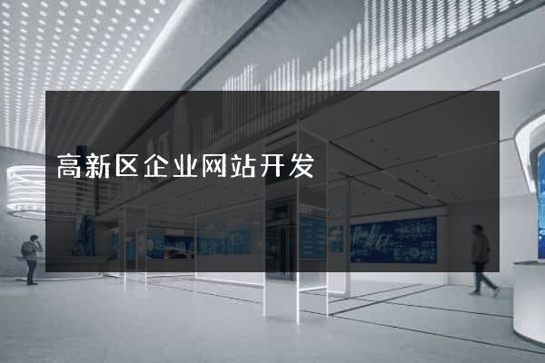 高新区企业网站开发
