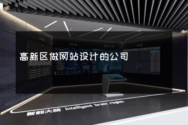 高新区做网站设计的公司