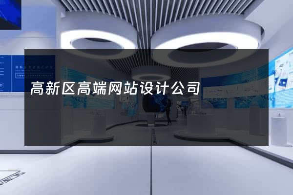 高新区高端网站设计公司